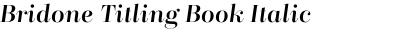 Bridone Titling Book Italic
